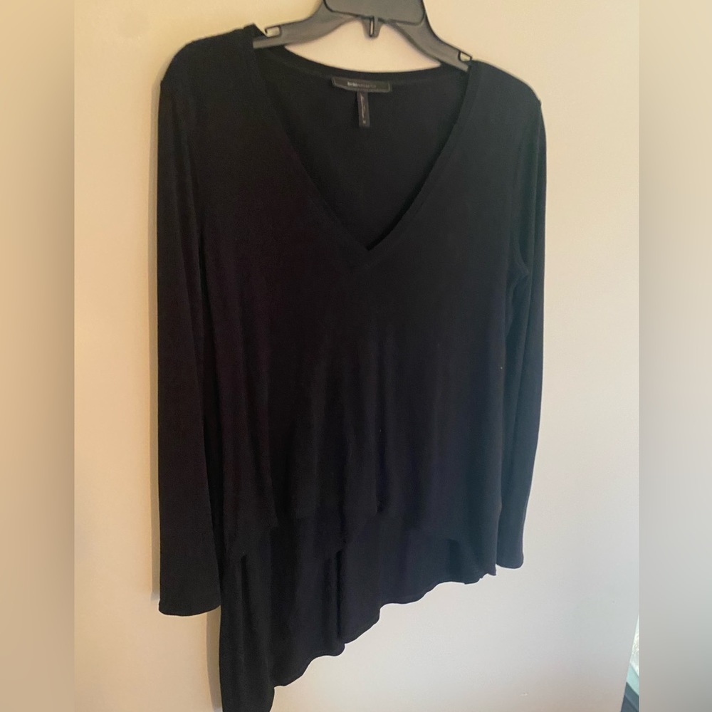 Black High Low Long-sleeve